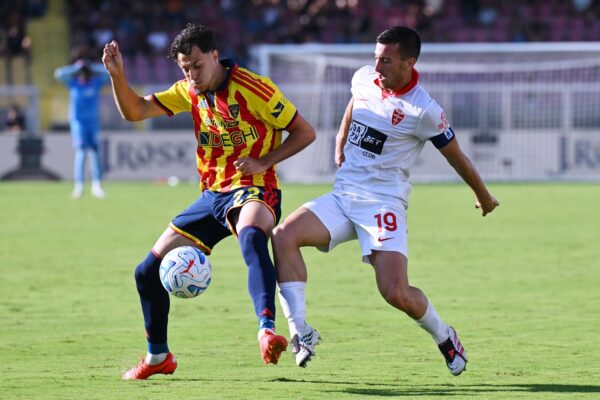 Ci Lecce 13/09/2026 - campionato do calcio serie A / Lecce-Monza / foto Carmelo Imbesi/Image Sport
nella foto: Francisco Esteban Sanchez-Samuele Birindelli
